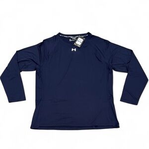 Under Armour Navy Blue Long Sleeve Performance Run Shirt Women's Size XL
